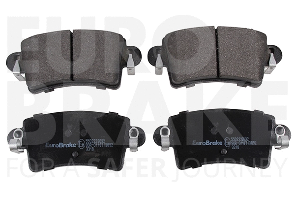 Kit de plaquettes de frein, frein à disque EUROBRAKE 5502223632