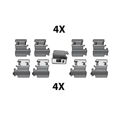 Kit d'accessoires, plaquette de frein à disque RAICAM 12079554