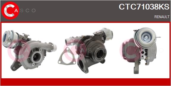 Turbocompresseur, suralimentation CASCO CTC71038KS