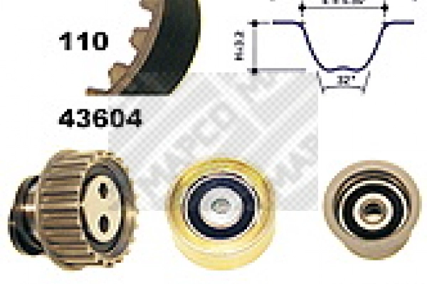 Kit de courroie crantée MAPCO 23605