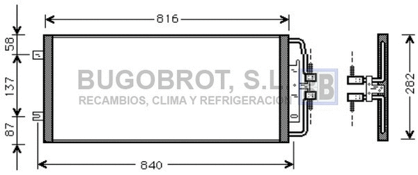 Condenseur, climatisation BUGOBROT 62-OL5302
