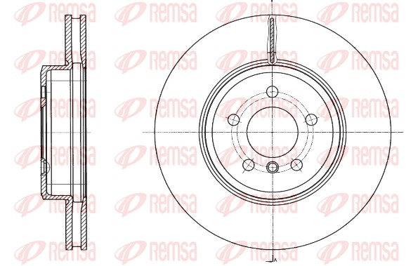 Disque de frein REMSA 61549.10