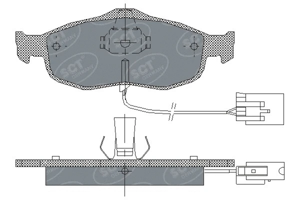 Kit de plaquettes de frein, frein à disque SCT - MANNOL SP 204 PR