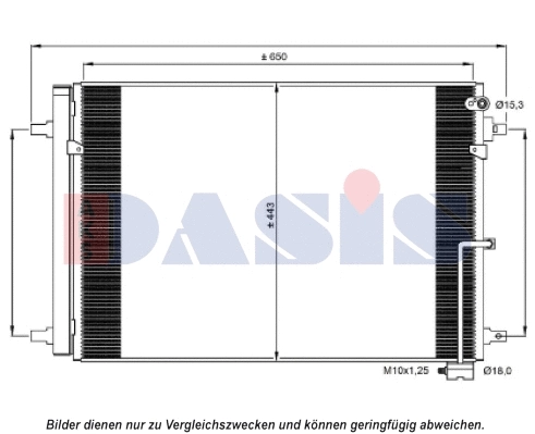 Condenseur, climatisation AKS DASIS 482027N