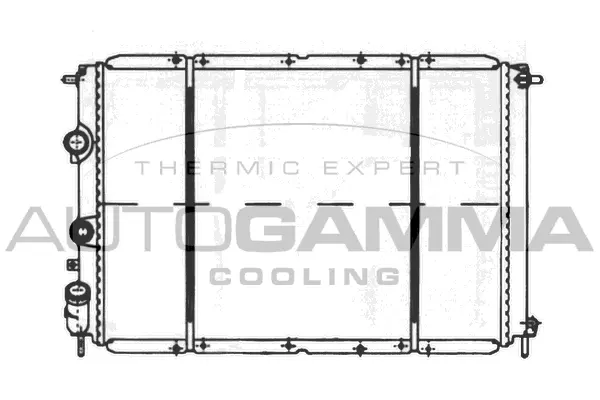 Radiateur, refroidissement du moteur AUTOGAMMA 100905