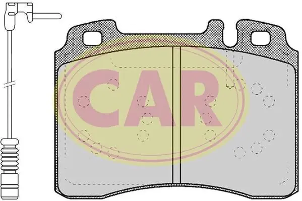 Kit de plaquettes de frein, frein à disque CAR PNT324A