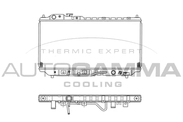 Radiateur, refroidissement du moteur AUTOGAMMA 101451