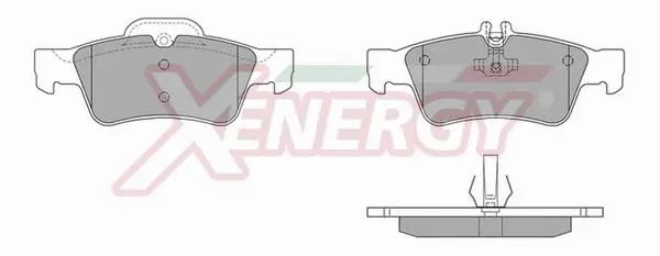 Kit de plaquettes de frein, frein à disque AP XENERGY X40887