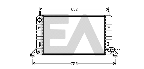 Radiateur, refroidissement du moteur EACLIMA 31R22029