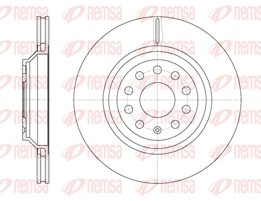 Disque de frein REMSA 61172.10