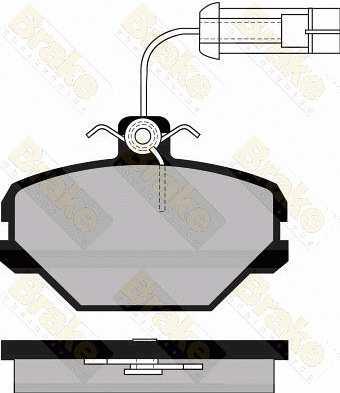 Kit de plaquettes de frein, frein à disque Brake ENGINEERING PA495