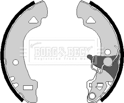 Jeu de mâchoires de frein BORG & BECK BBS6079