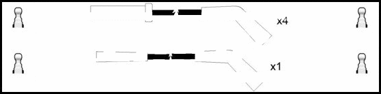 Kit de câbles d'allumage LEMARK HOES871