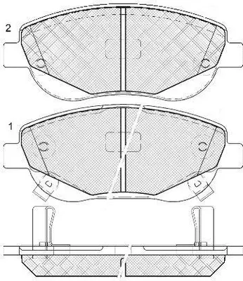 Kit de plaquettes de frein, frein à disque FIT FP0536