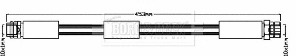 Flexible de frein BORG & BECK BBH8095