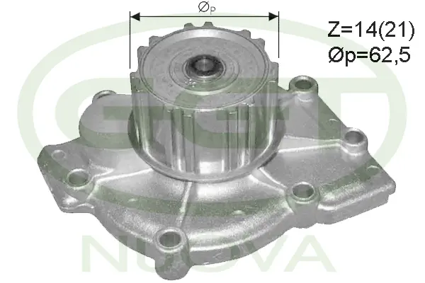 Pompe à eau, refroidissement du moteur GGT PA10935