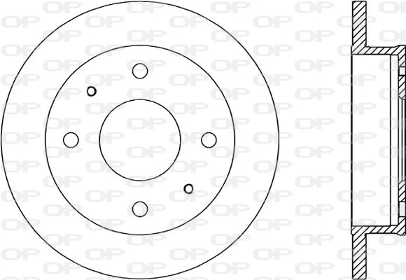 Disque de frein OPEN PARTS BDA1950.10