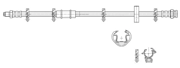 Flexible de frein CEF 516973