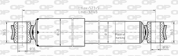 Amortisseur OPEN PARTS SAB8623.32
