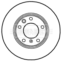 Disque de frein BORG & BECK BBD6052S