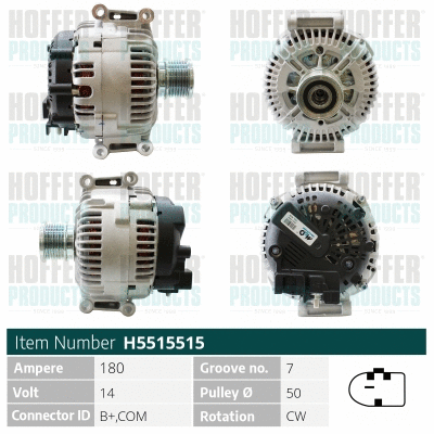 Alternateur HOFFER H5515515
