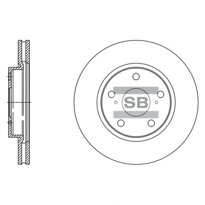 Disque de frein Hi-Q SD4093
