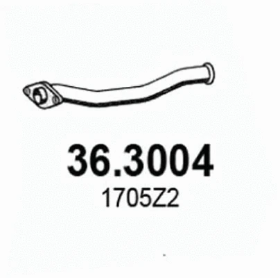 Tuyau d'échappement ASSO 36.3004