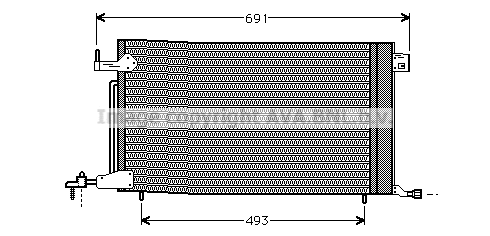 Condenseur, climatisation PRASCO PE5186
