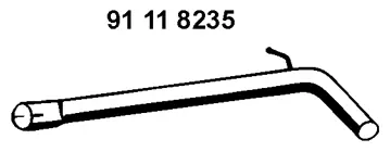 Tuyau d'échappement EBERSPÄCHER 91 11 8235