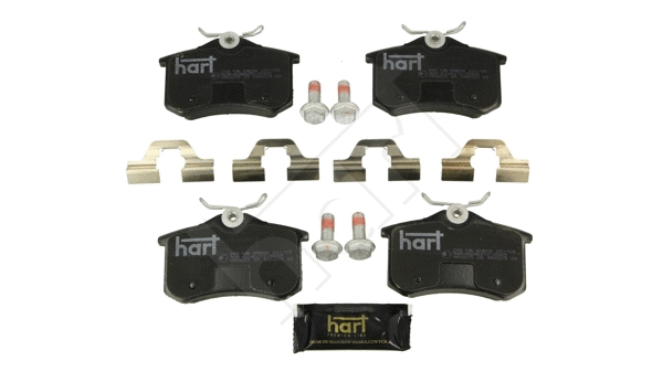 Kit de plaquettes de frein, frein à disque HART 249 146