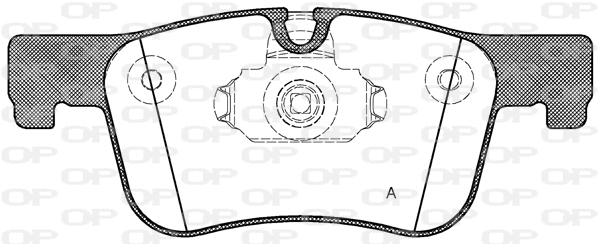 Kit de plaquettes de frein, frein à disque OPEN PARTS BPA1478.00