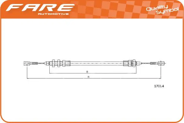 Câble d'accélération FARE-RCH 25660