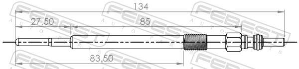Bougie de préchauffage FEBEST 27642-001