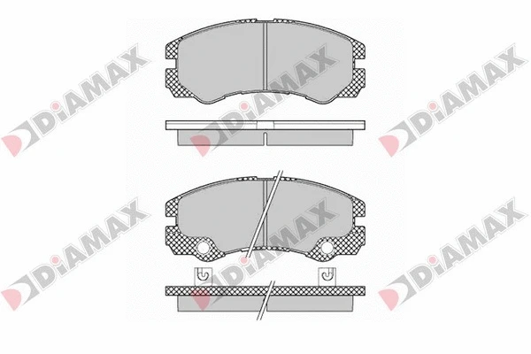 Kit de plaquettes de frein, frein à disque DIAMAX N09418