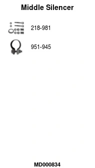 Silencieux central FA1 MD000834