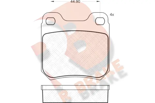 Kit de plaquettes de frein, frein à disque R BRAKE RB1299