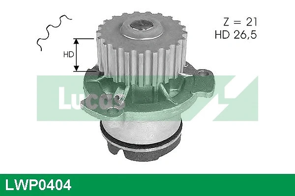 Pompe à eau, refroidissement du moteur LUCAS LWP0404