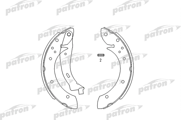 Jeu de mâchoires de frein PATRON PSP567