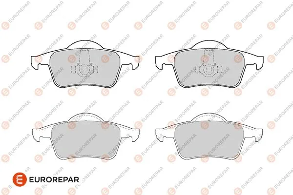 Kit de plaquettes de frein, frein à disque EUROREPAR 1686272380