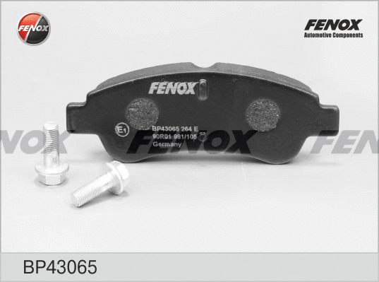 Kit de plaquettes de frein, frein à disque FENOX BP43065
