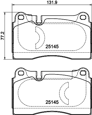 Kit de plaquettes de frein, frein à disque MINTEX MDB3977