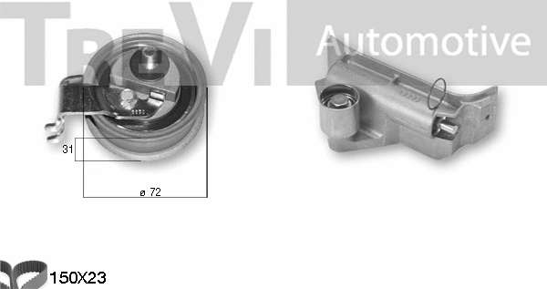 Kit de courroie crantée TREVI AUTOMOTIVE KD1346
