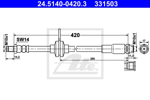 Flexible de frein ATE-APAC 24.5140-0420.3