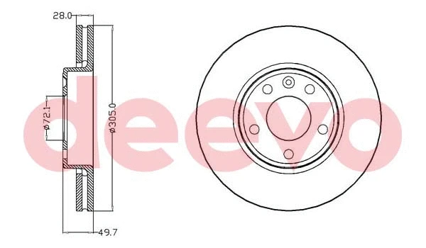 Disque de frein DEEVO BD15400