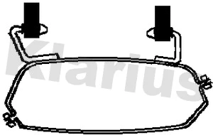 Support, silencieux KLARIUS 430448