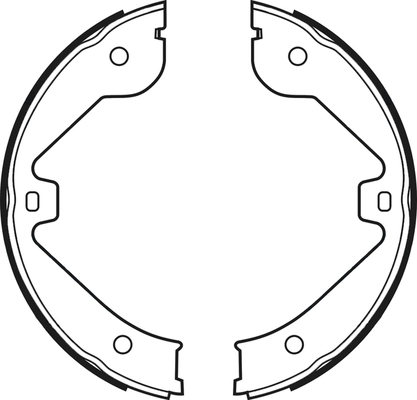 Jeu de mâchoires de frein ABTEX ABS4091
