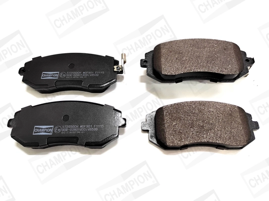 Kit de plaquettes de frein, frein à disque CHAMPION 572550CH