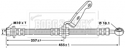 Flexible de frein BORG & BECK BBH6783