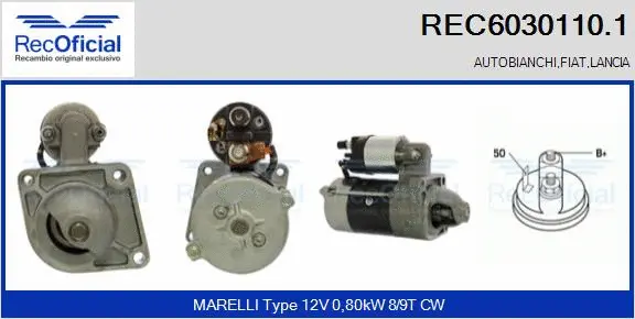 Démarreur RECOFICIAL REC6030110.1