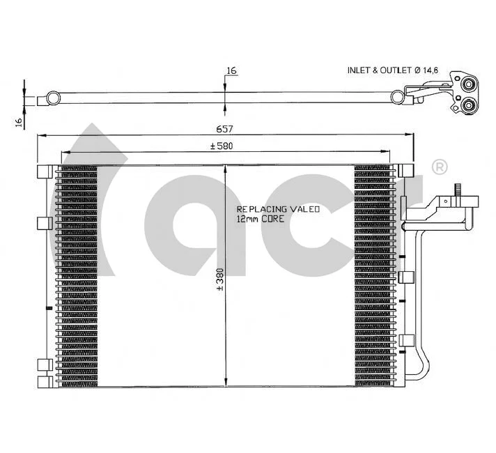 Condenseur, climatisation ACR 300599